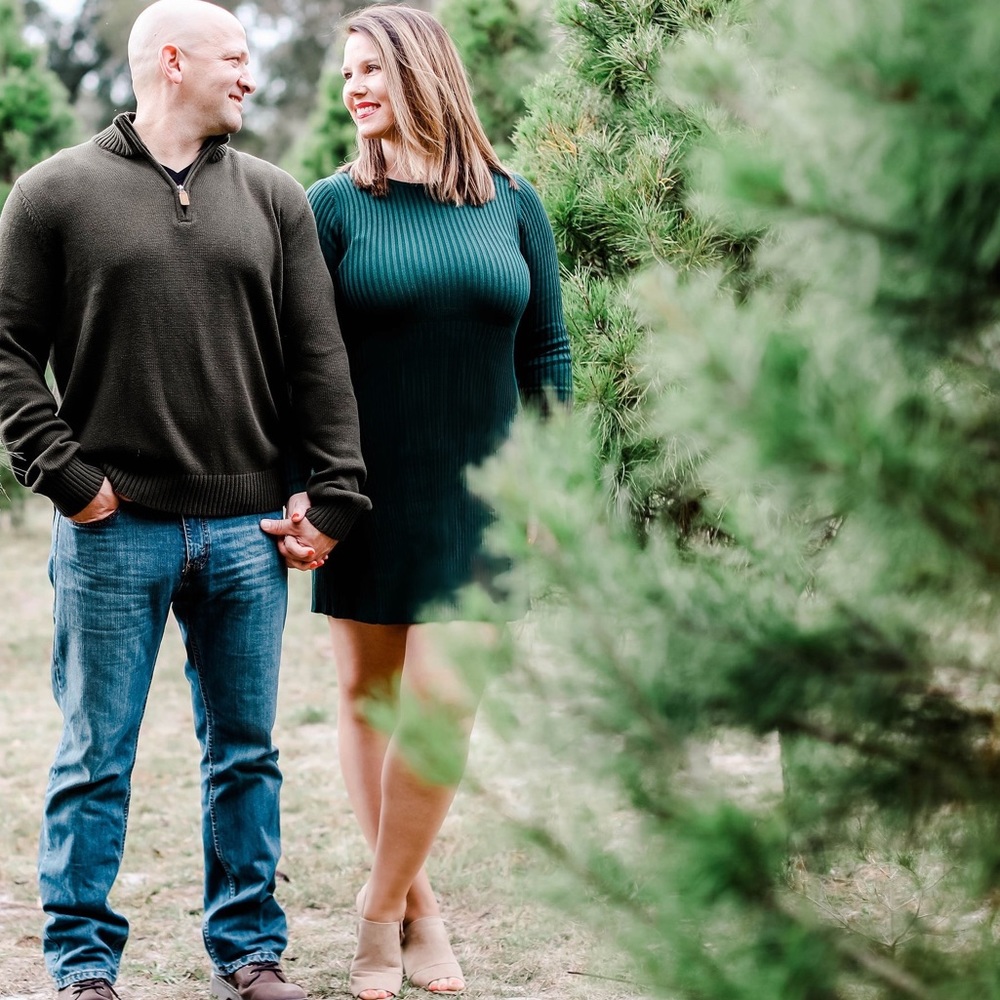 Ribbed Sweater Dress M Hunter Green